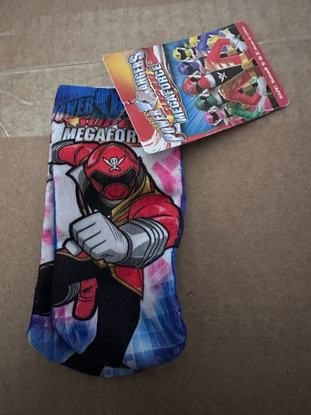 Power Rangers Super Megaforce socks size small - Picture 2 of 4